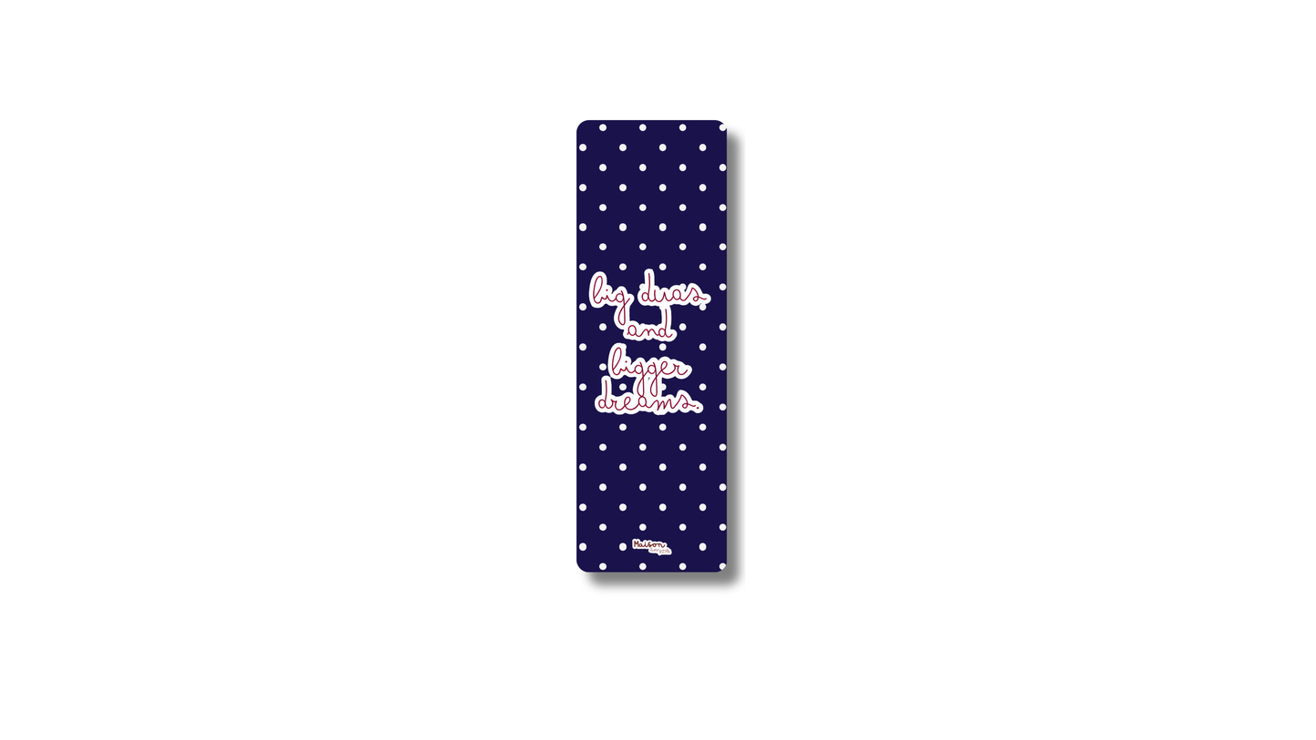 Marque page bleue