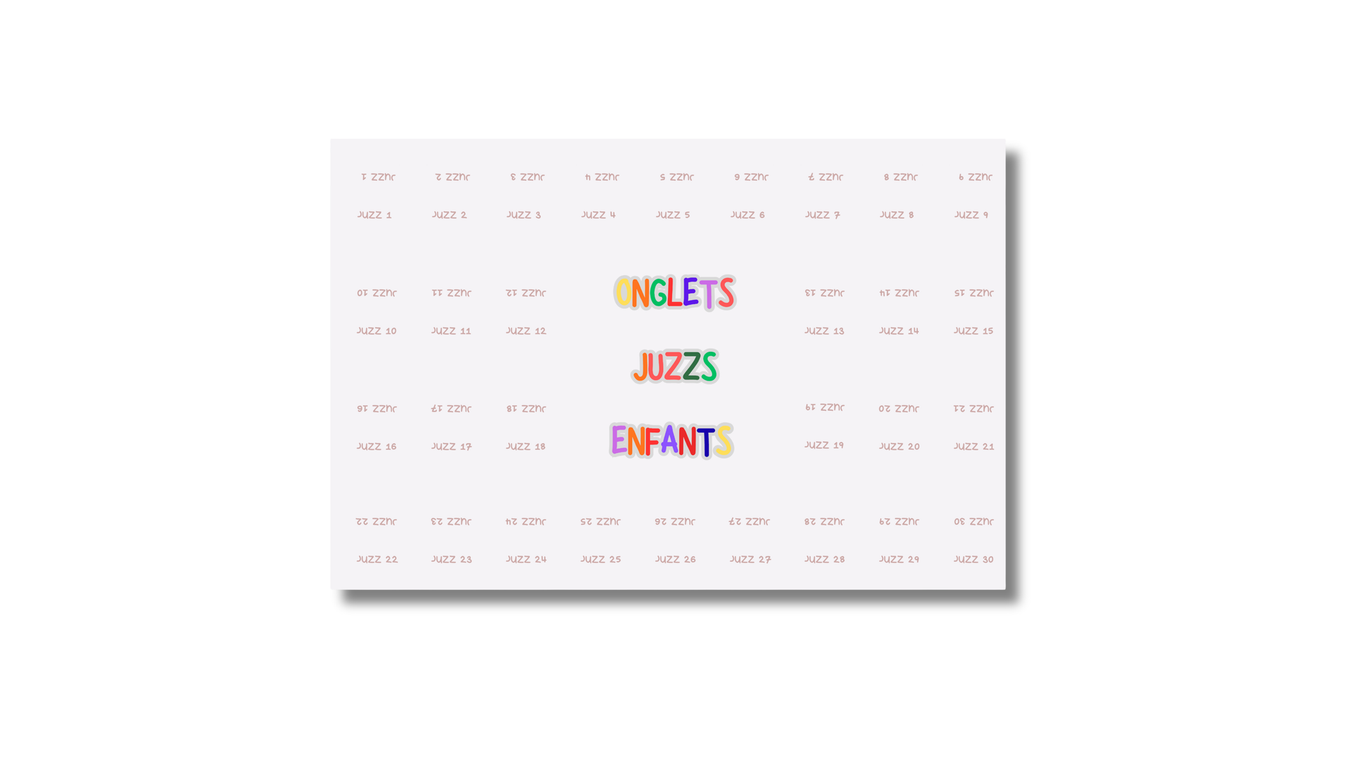 Onglets Juzz Enfant Pink