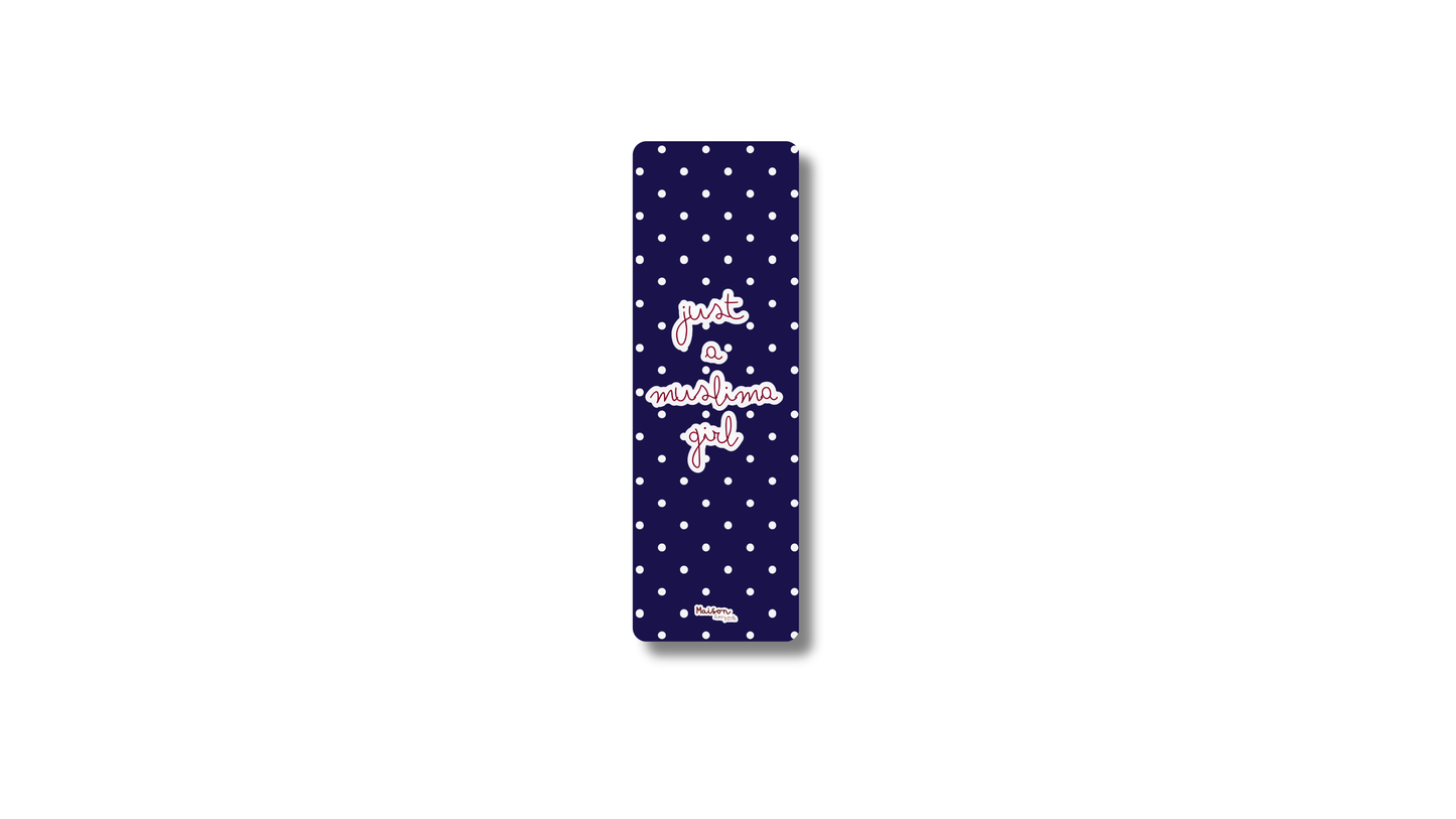 Marque page bleue