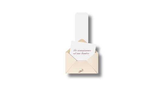 Marque-page magnetique "La connaissance est une lumiere"